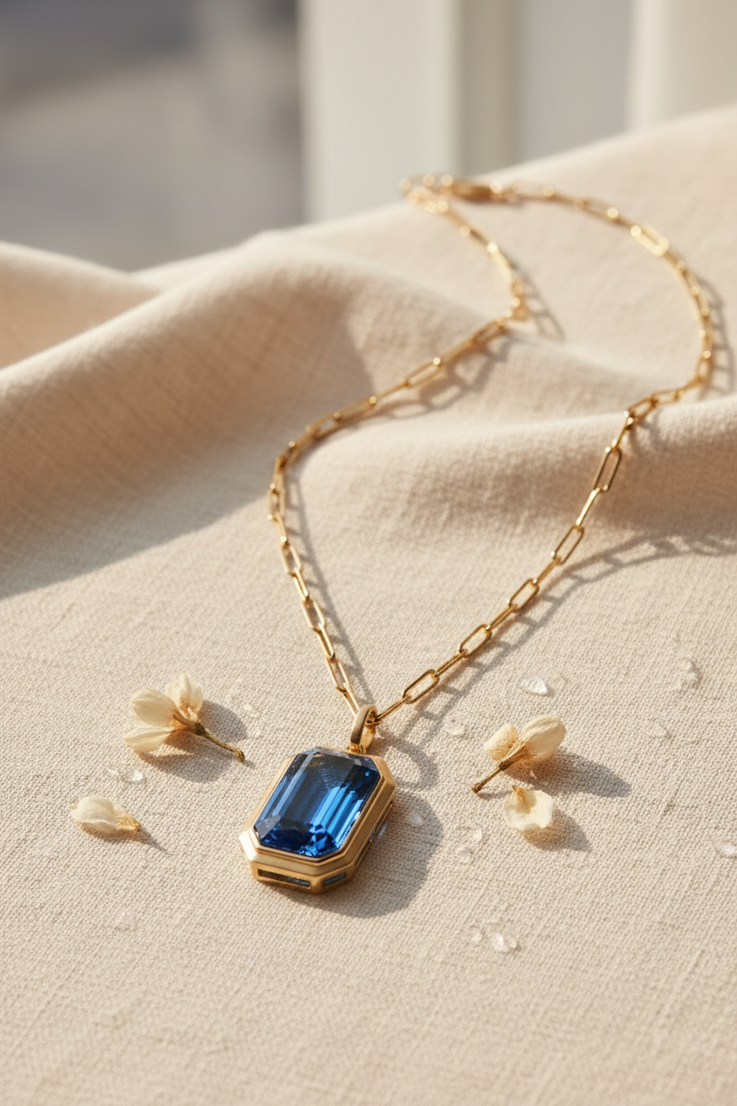 Zirconia Stone Necklace - AANI & RU