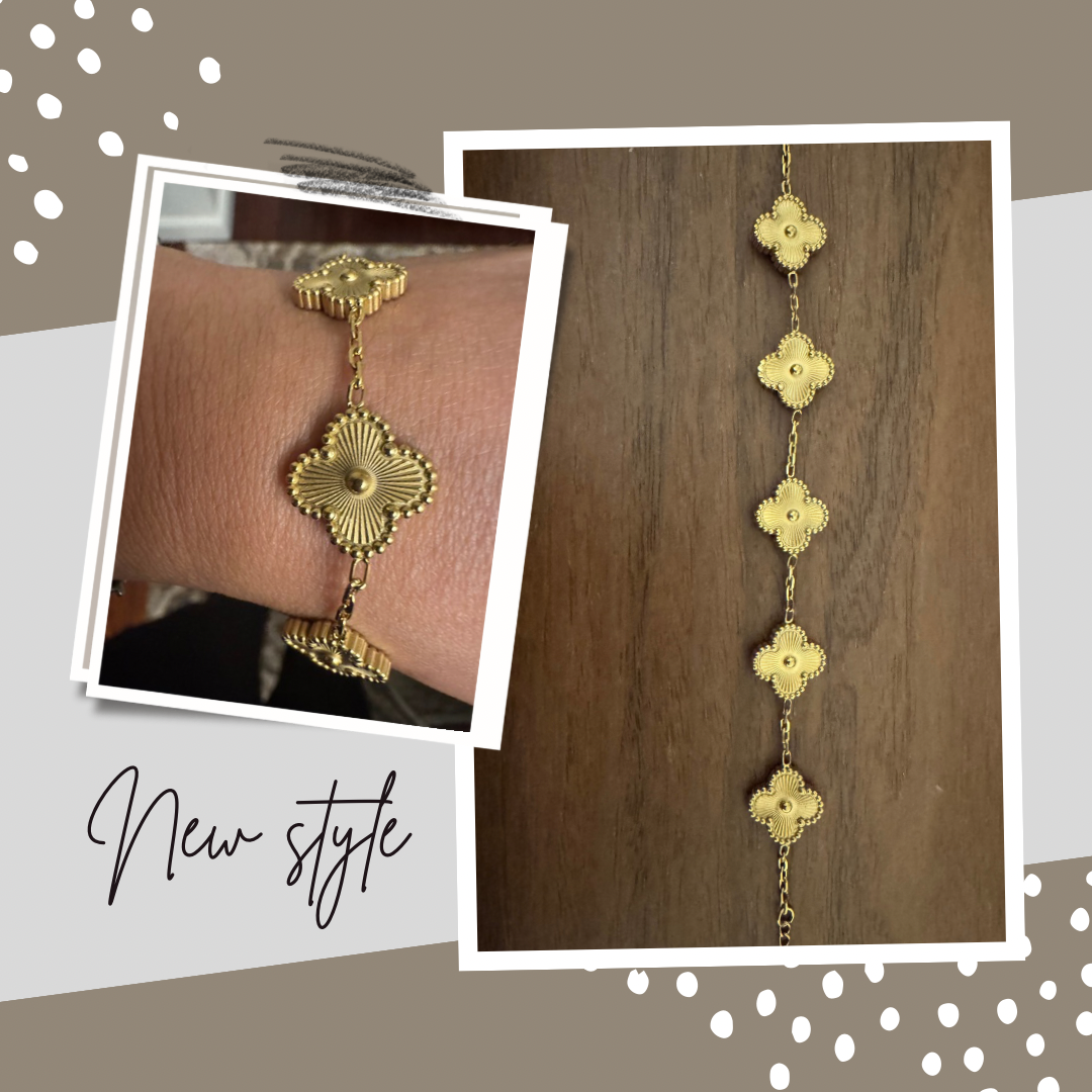 Golden Clover Luxe Medallion Bracelet