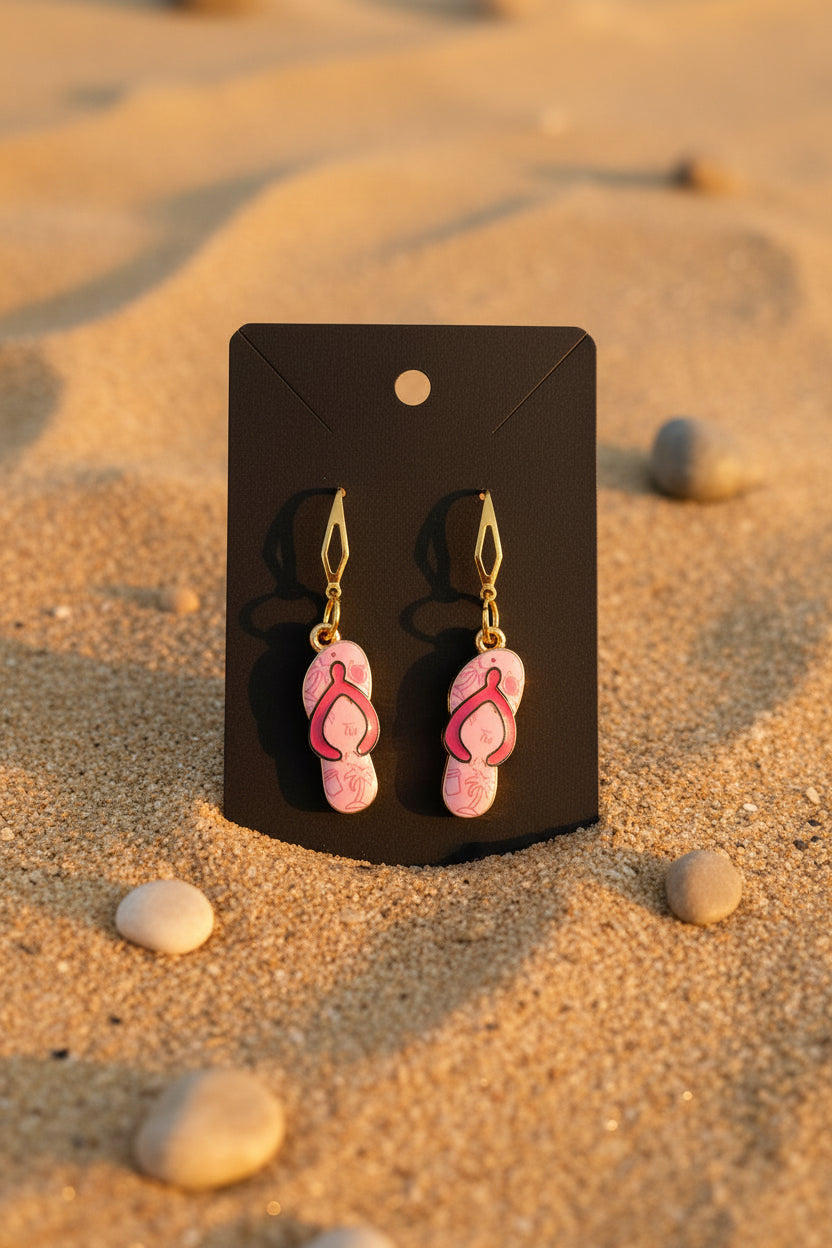 Tropical Getaway Flip Flop Earrings