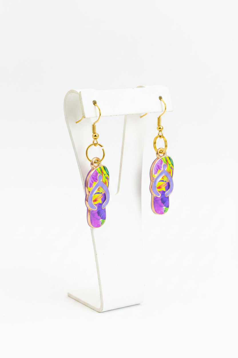 Tropical Getaway Flip Flop Earrings