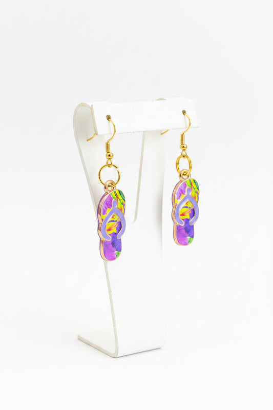 Tropical Getaway Flip Flop Earrings