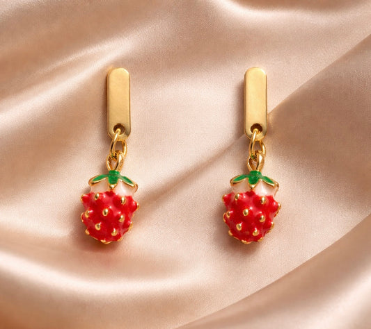 Strawberry Charm Earrings