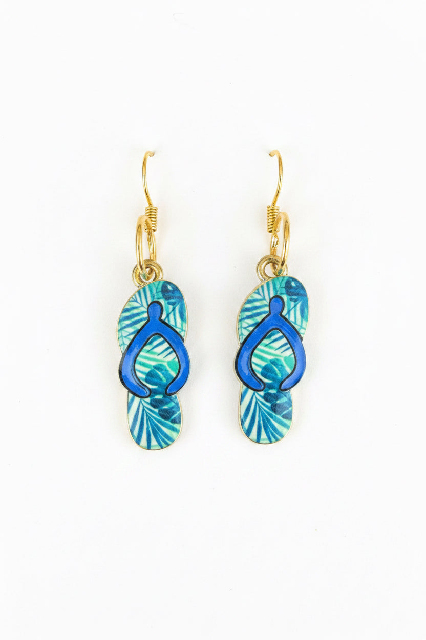 Tropical Getaway Flip Flop Earrings