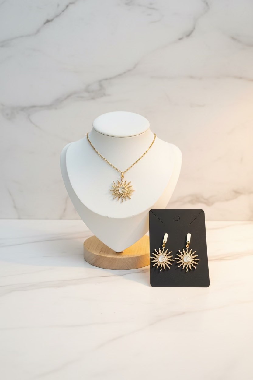 Celestial Sunburst Jewelry Set